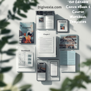"150 Editable Canva eBook & Course Workbook Templates | Create, Design & Launch Your Own eBook with Ease"