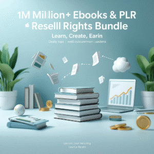 "Ultimate 1M+ Ebooks & PLR Articles Bundle – Includes Reseller Rights Bonus"