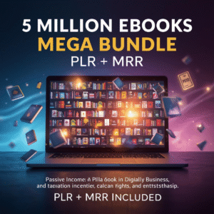 5 Million PLR & MRR eBooks Mega Bundle | Resellable Digital Library for Passive Income & Finance