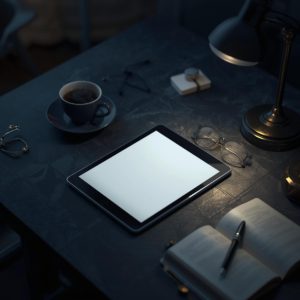 Mystery & Thriller eBook Mockup | Realistic iPad Book Cover Template | Bookstagram & Canva Design