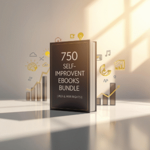 750 Self-Improvement eBooks Bundle | PLR & MRR Rights | Personal Growth Digital Library | Passive Income Resell Collection