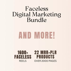 22 Faceless Digital Marketing Products Bundle | DFY Content with Master Resell Rights (MRR)