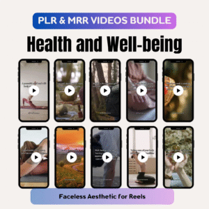 Health & Wellness Faceless Reels Bundle – MRR Meditation & Marketing Videos