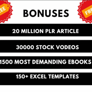 "Ultimate 1M+ Ebooks & PLR Articles Bundle – Includes Reseller Rights Bonus"