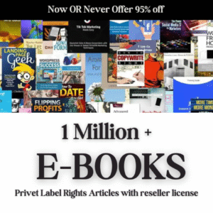 "Ultimate 1M+ Ebooks & PLR Articles Bundle – Includes Reseller Rights Bonus"