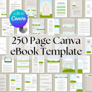 Canva eBook & Workbook Template | 250-Page Editable Design | Create Stunning eBooks & Courses Easily