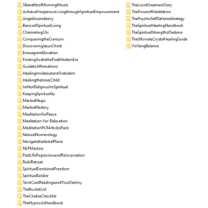 56 Spirituality & Mindfulness PLR eBooks + Articles Bundle | Resell & Commercial Use Rights | Ready-to-Sell Digital Download