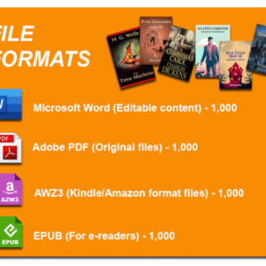 1000 Timeless Classic & Famous Novels | Digital Library with Full PLR Rights | 100% Copyright-Free Collection